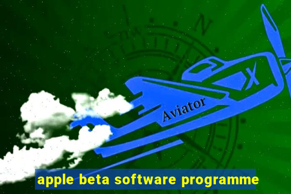 apple beta software programme